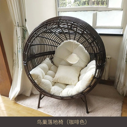 Internet celebrity swing outdoor balcony lazy hanging chair rattan nest cradle