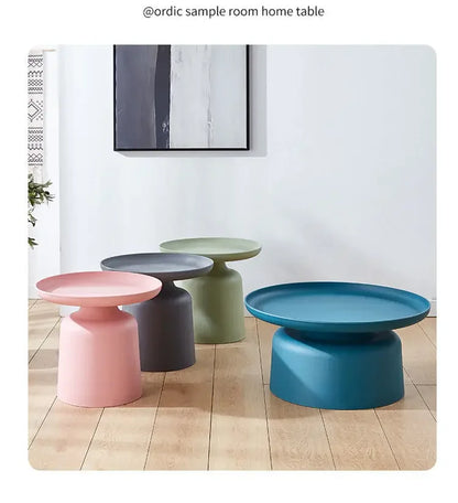 Coffee Table Nordic Living Room Sofa Side Simple Coffee Tables Round Corner Modern Home Small Tea Tables Furniture Mesa Plastic