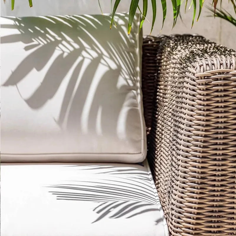 Outdoor rattan sofa outdoor rattan garden homestay sofa furniture