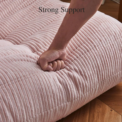 Lazy Sofa, Caterpillar Sofa | Classic Grey Sponge-Filled, Living Room Ready, No Electricity Needed