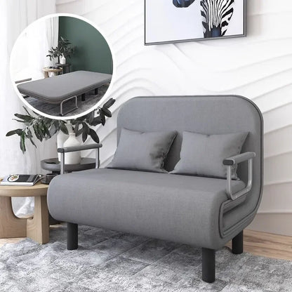Modern folding sofa bed apartment small apartment simple single and double folding sofa with armrest