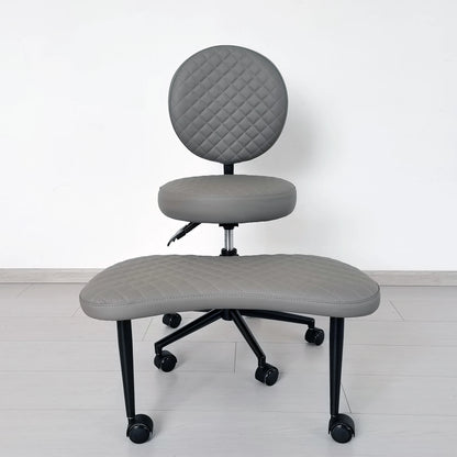 Cross Legged Chair - Meditation Chair With Wheels  ADHD Chair Height Adjustable Seat  Adjustable Footstool