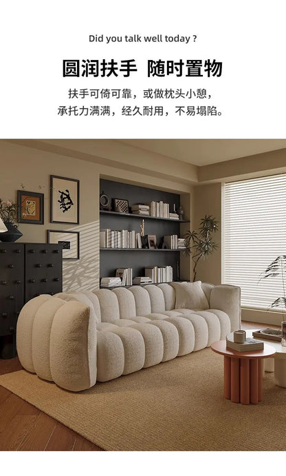 Medieval Cream Style Single Lazy Sofa Living Room Bedroom Pumpkin Leisure Sofa Chair Sofa Set Living Room Economic Vacuum Sofas