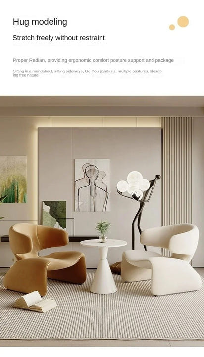 Creative Single Sofa Designer Single Chair Negotiation Table And Chairs Leisure Sofa Rest Area Hotel Sofa Chairs