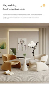 Creative Single Sofa Designer Single Chair Negotiation Table And Chairs Leisure Sofa Rest Area Hotel Sofa Chairs