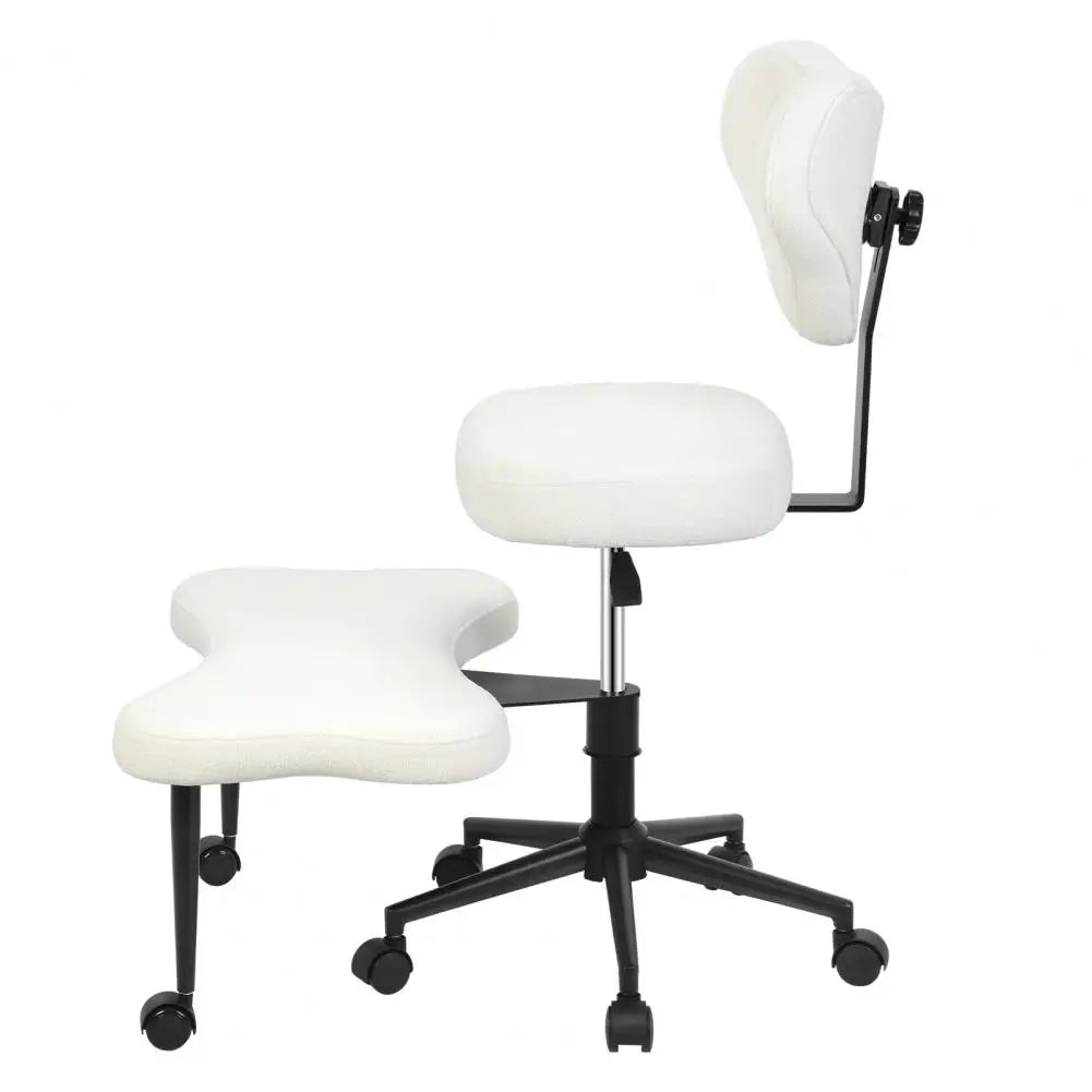 Cross Leg Chair - Meditation Chair with Wheels, ADHD Chair, Height Adjustable Seat, Adjustable Footstool