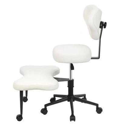 Cross Leg Chair - Meditation Chair with Wheels, ADHD Chair, Height Adjustable Seat, Adjustable Footstool
