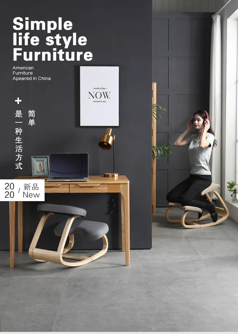 Corrective Kneeling Chair Posture Correction Learning Chair To Correct Sitting Posture Computer Chair Solid Wood Rocking