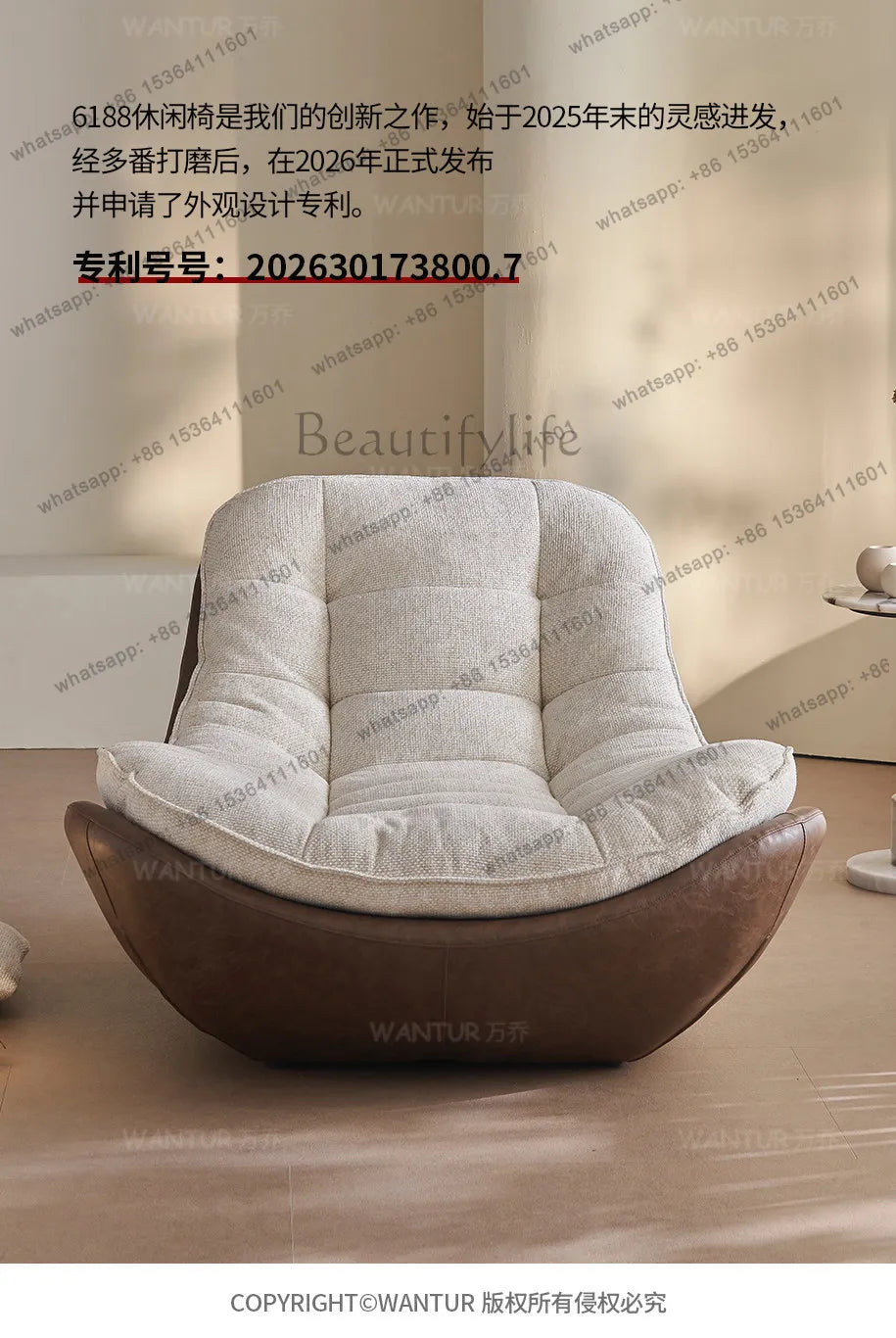 minimalist light luxury Nordic sofa chair simple leisure lazy sofa chair