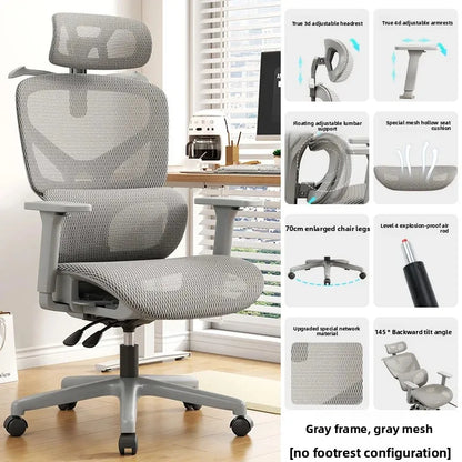 Computer Gaming Chair Ergonomic Chair Adjustable Rotatable Lumbar Support Sedentary Not Tired Silla Gamer Office Furniture