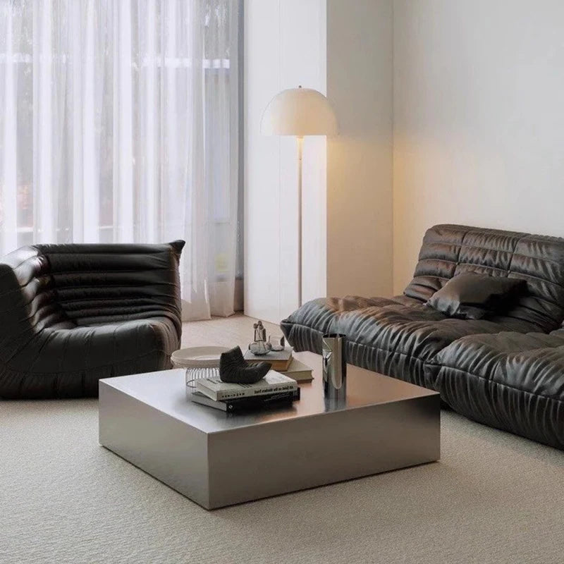 Unique Modern Coffee Table Metal Aesthetic Simple Living Room Decoration Coffee Table Center Italian Meubles Salon Furniture