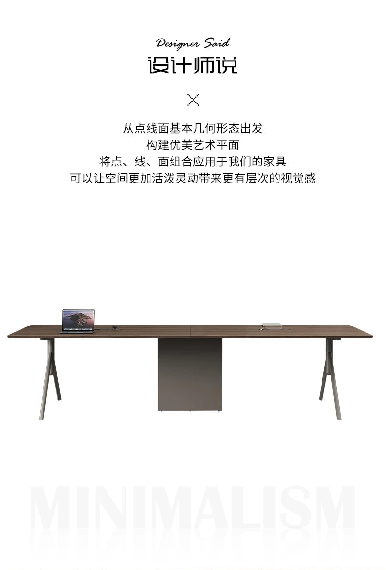 Conference Table Simple Modern Meeting Office Rectangular Business Negotiation Environmental Protection Large And Small Conferen