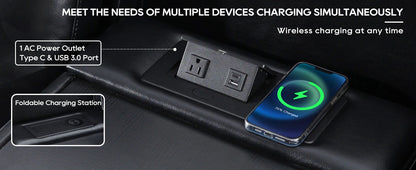 Power Recliner Sofa Sectional Sofa with LED Light for Living Room, Air Leather Reclining Corner Sectional Sofa Set