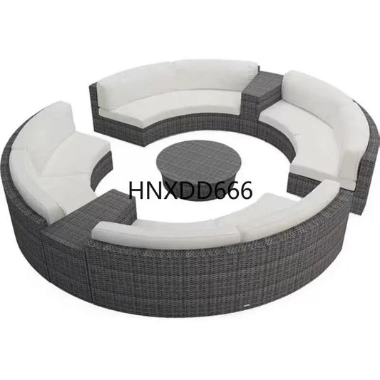 Outdoor sofa combination balcony courtyard rattan furniture
