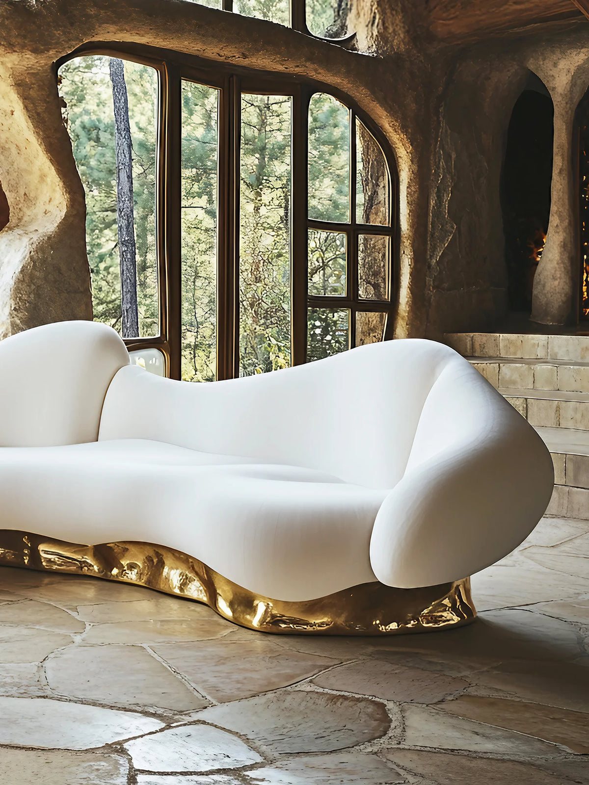 Postmodern art sofa, villa large flat floor furniture high luxury