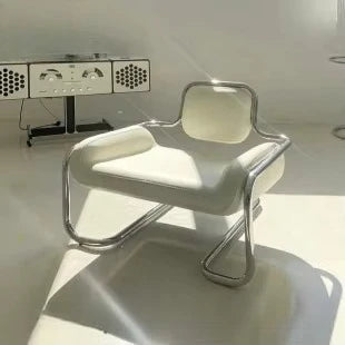New Modern Personality Design Simple Family Chair Coffee Shop Leisure Single Stainless Steel Frame Sofa Chair