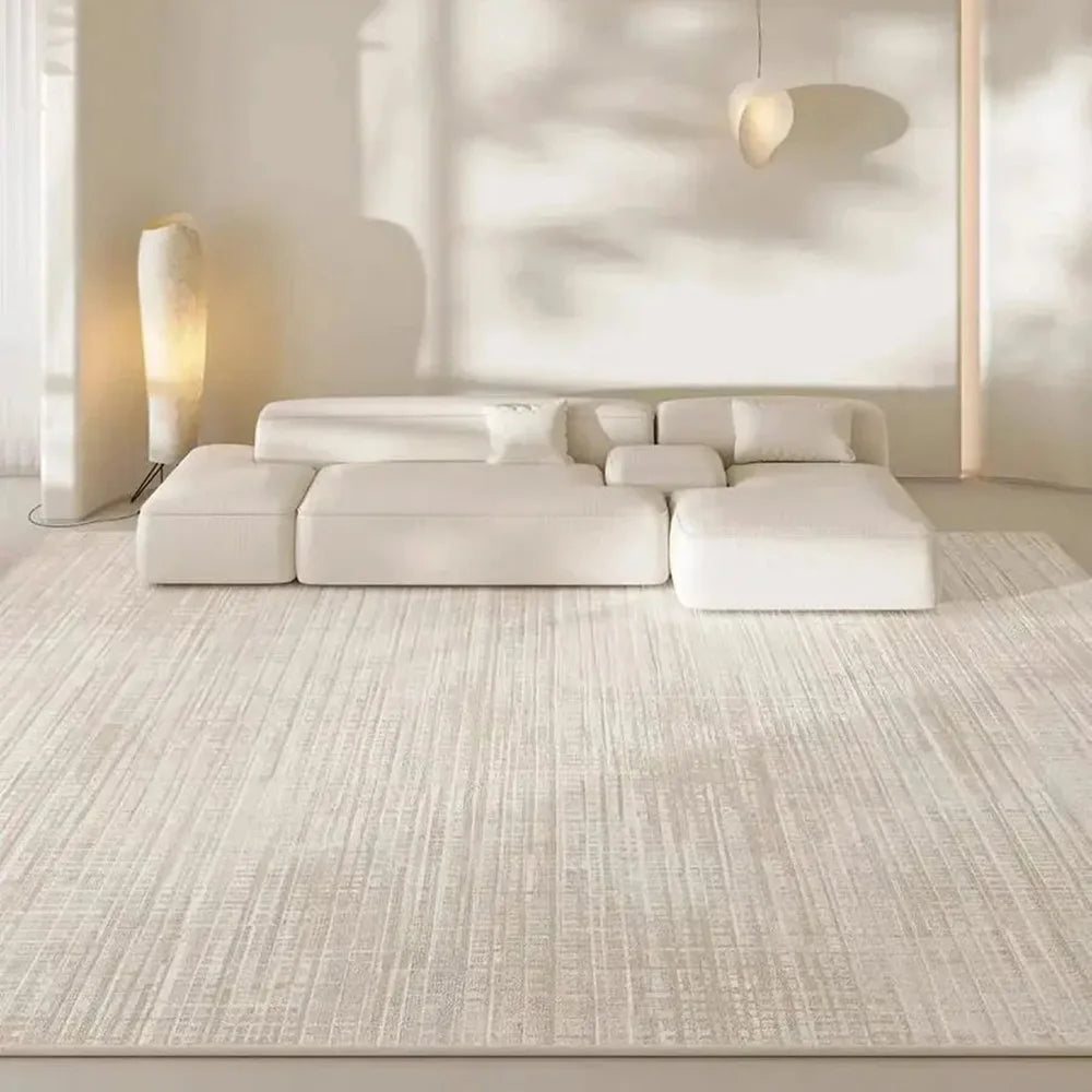 VIKAMA Nordic Minimalist Loop-Pile Rug - Stylish Living Room & Bedroom Carpet, Durable Stain-Resistant Floor Home Decor