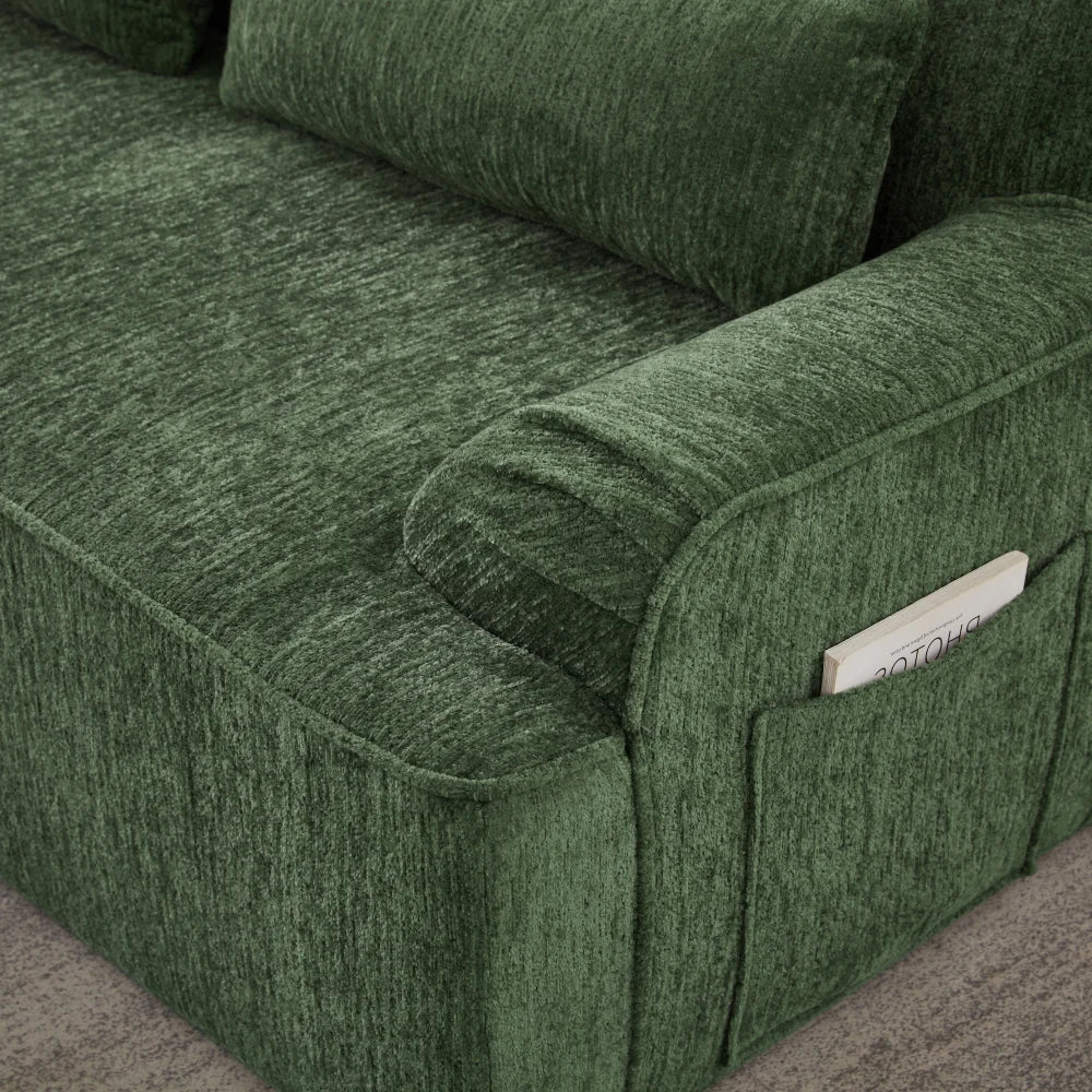 L-shaped luxury cross-section oversized sofa, simple design, living room apartment reception comfortable sofa