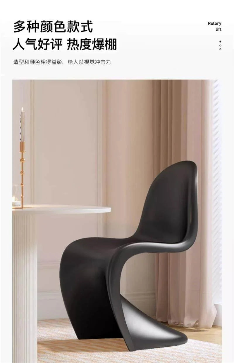 Acrylic transparent chair simple household light luxury high-end dining table chair makeup chair Pan Dong chair