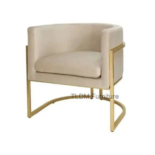 VIP7 Chinese Style Simple Stainless Steel Velvet Dining Chair Luxury Hotel Restaurant Villa Armrest Dining Chair