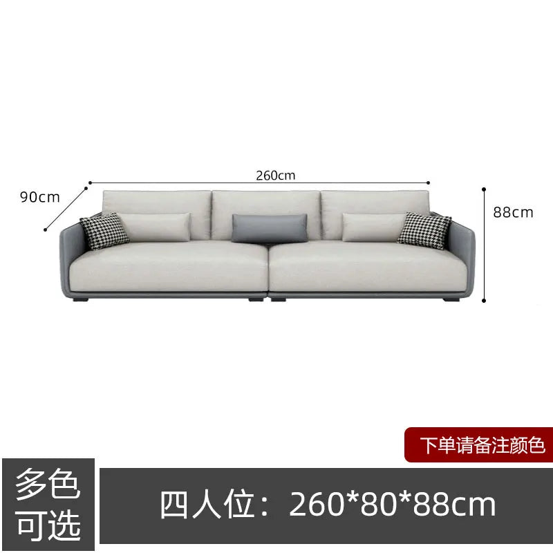 Designer Simple Soft Couches Living Room Comfortable Wood Luxury Modern Sofa Puffs Nordic Home Couch Wohnzimmer Home Furniture