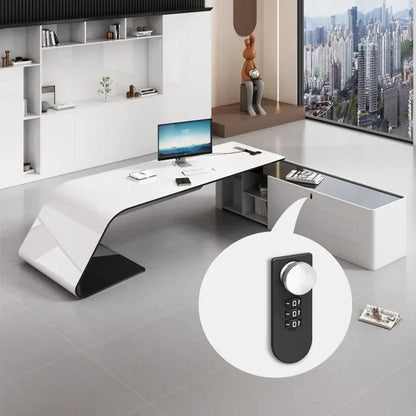 Reliable Writing Study Meeting Office Desks Luxury Drawers Vanity Storage Office Desks Corner Escritorios De Oficina Office Furn