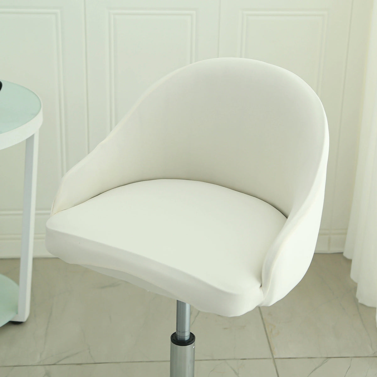 1PC Semi-Circular Universal Wear-Resistant Chair Cover Chair Cover Dust-proof Elastic Restaurant Hotel Dining Chair Cover 의자 커버