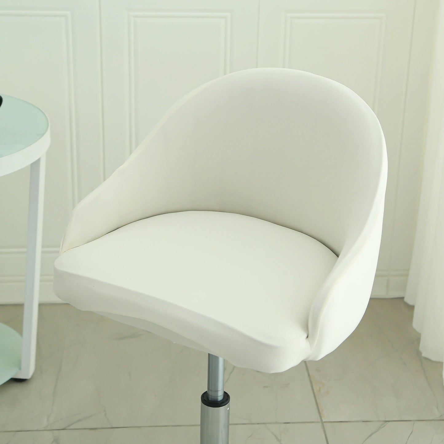 1PC Semi-Circular Universal Wear-Resistant Chair Cover Chair Cover Dust-proof Elastic Restaurant Hotel Dining Chair Cover 의자 커버