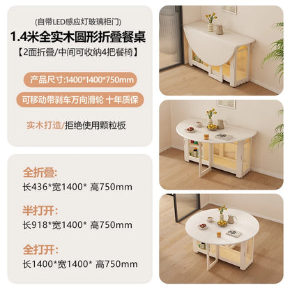 Waterproof Chair Dining Table Breakfast Modern Chair Side Dining Table Space Savers Round Set Sala Da Pranzo Home Furnitures