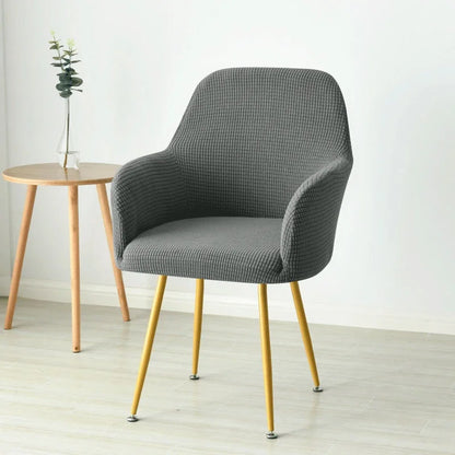 Elastic Polar Fleece High Arm Chair Covers Dining Adjustable Armchair Cover Hotel Bar Seat Slipcover Home Wedding Decoration