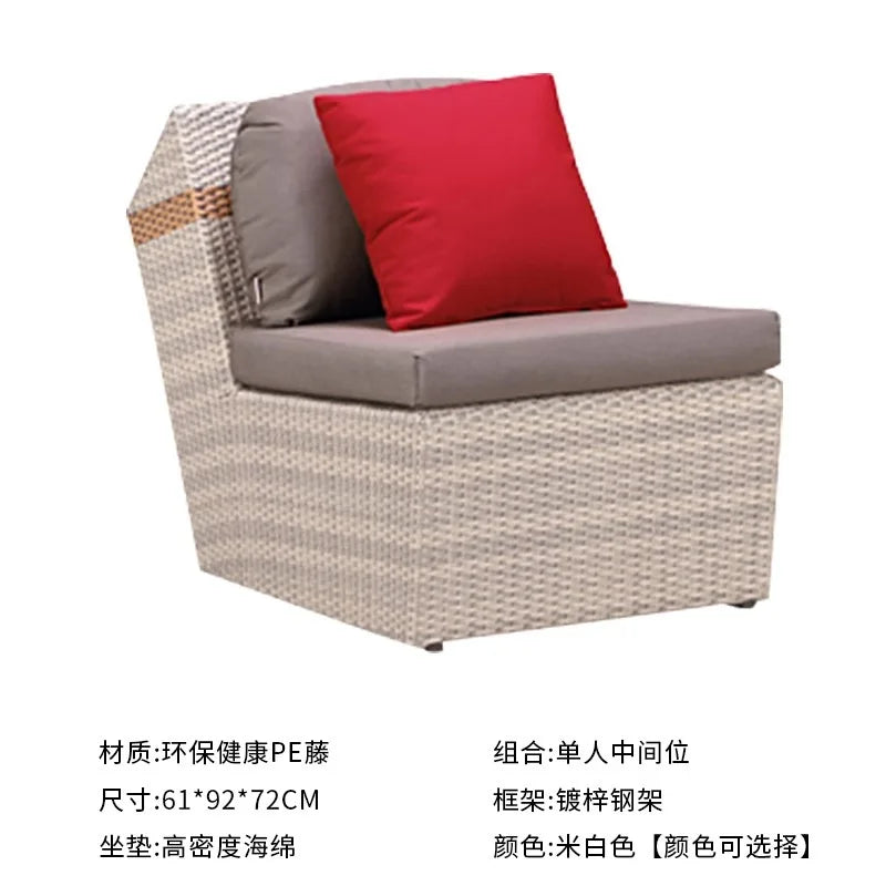 Minimalist Design Outdoor Sofas Luxury Accent Personality Nordic Garden Sofas Creative Hotel Furniture Arredo Giardino Lshysf