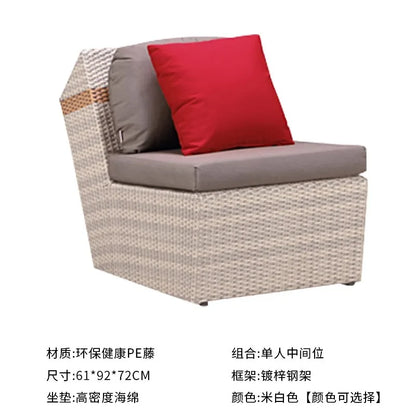 Minimalist Design Outdoor Sofas Luxury Accent Personality Nordic Garden Sofas Creative Hotel Furniture Arredo Giardino Lshysf