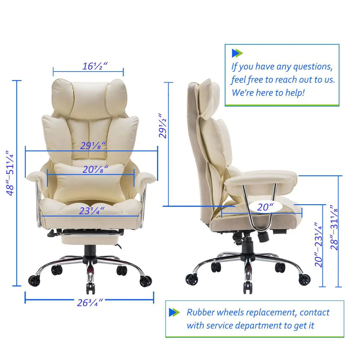 Swivel Chair Ergonomic Office Desk Chair With Lumbar Support Rolling Home Office Computer Room Seating Sillas Escritorio Luxury