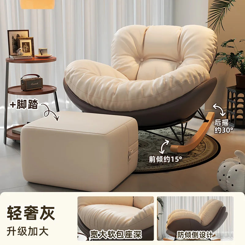 Unique Arm Chairs Rocking Lounge Salon Bedroom Lazy Relax Modern Reading Living Room Chairs Lounge Fauteuil Trendy Furniture