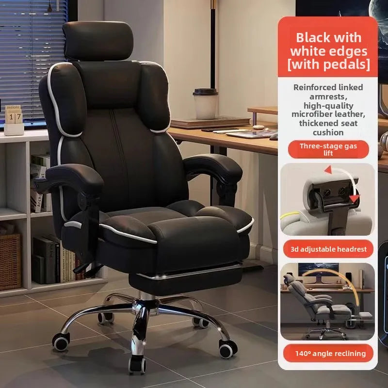 Ergonomic Computer Chair Gaming Office Chair Backrest Swivel Boss Seat Durable Desk Chair for Students Office Chair Furniture