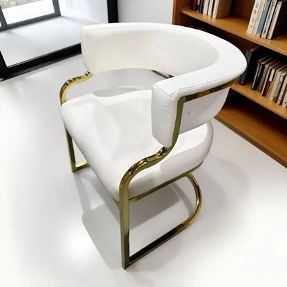 Modern Light Luxury Accent Chair Premium Dining Chair for Salon Reception Office Conference Hotel Lounge Makeup Nail Studio