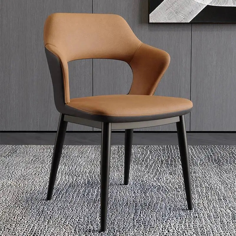 Kitchen Wooden Dining Chairs Table Individual Soft Relaxing Desk Leather Living Room Dining Chairs Home Sandalyeler Furniture