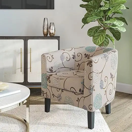 Leather-Clad Club Chairs with Padded Seats for Living Rooms, Bedrooms, and Waiting Areas in Black