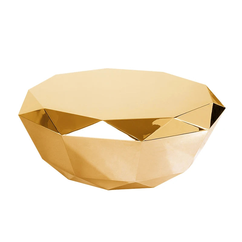 Diamond Shaped Coffee Table, Made of Stainless Steel Material, Suitable for Study Rooms, Bars, Hotels, Restaurants, and Offices