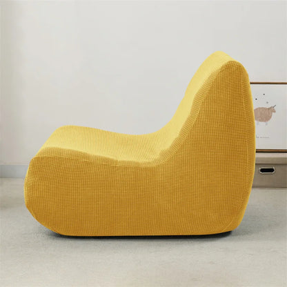 1pc Stretch Lazy Armless Sofa Cover Jacquard Armless Single Sofa Chair Protector for Fireside Chair Adult Bean Bag Chairs Covers