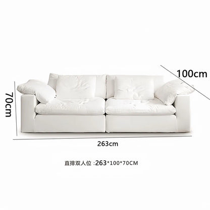 Vacuum compression cloud sofa lazy chenille fabric small apartment living room free combination module sofa furniture