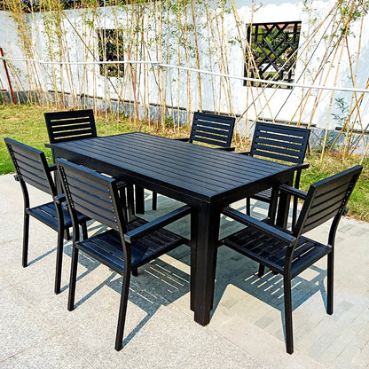 Garden balcony garden leisure aluminum alloy table and chair combination