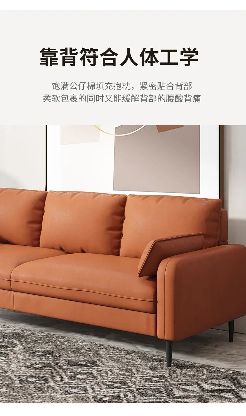 Scratch Protector Sofa Relax 3 Seater Brown Classic Sofa Armchair Lounge European Design Divano Living Room Furniture TY100YH