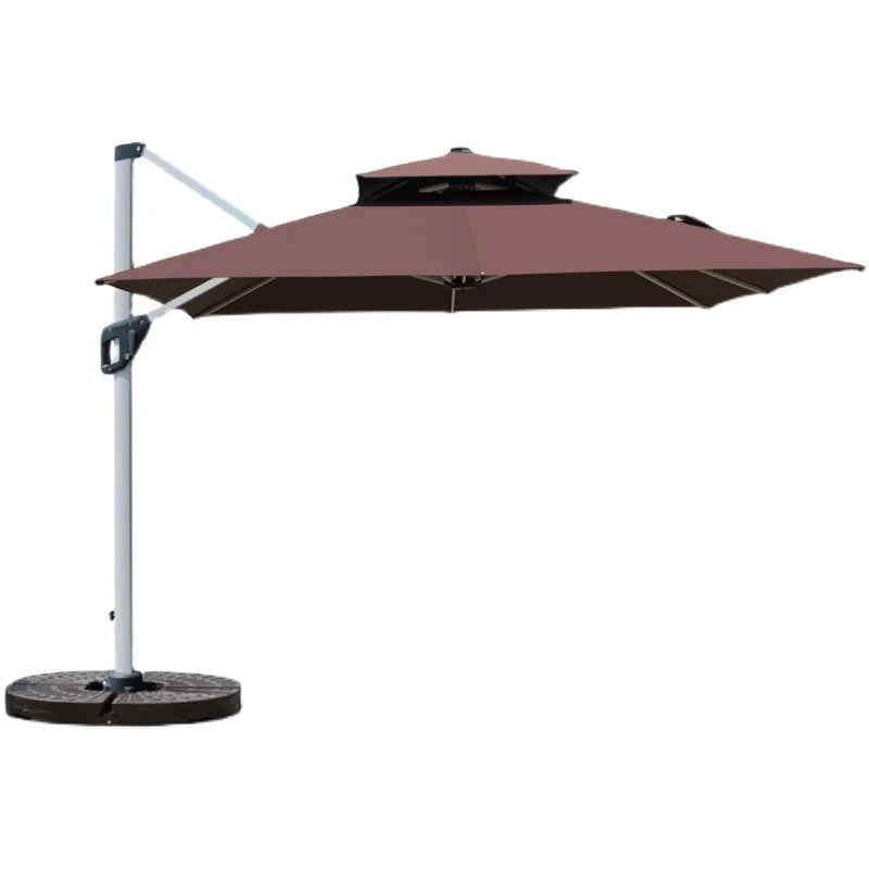 Outdoor Parasol Garden Umbrella Villa  Balcony Awning Outdoor  Stand Large Roman