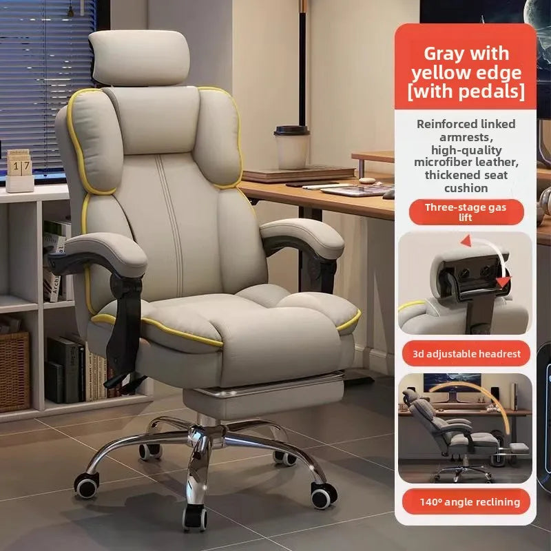Ergonomic Computer Chair Gaming Office Chair Backrest Swivel Boss Seat Durable Desk Chair for Students Office Chair Furniture