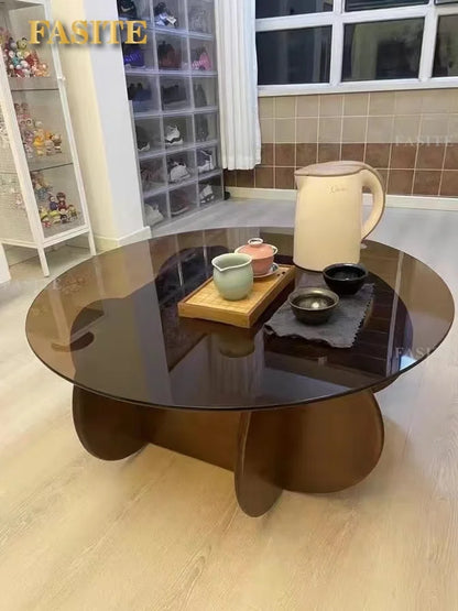Unique Display Coffee Table Clear Ornaments Aesthetic Minimalist Coffee Table Luxury Design Mesa Centro Salon Home Furniture