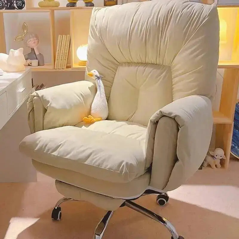Chair Office Modern Salon Luxury Lazy Ergonomic Executive Office Chair Relaxing Reading Wheels Mobilya Lounge Suite Furniture