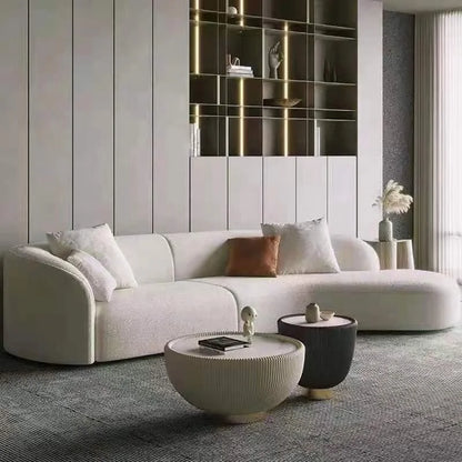 Nordic Style Modern Modular Tufted Fabric Sofa Set for Living Room Hotel or Apartment