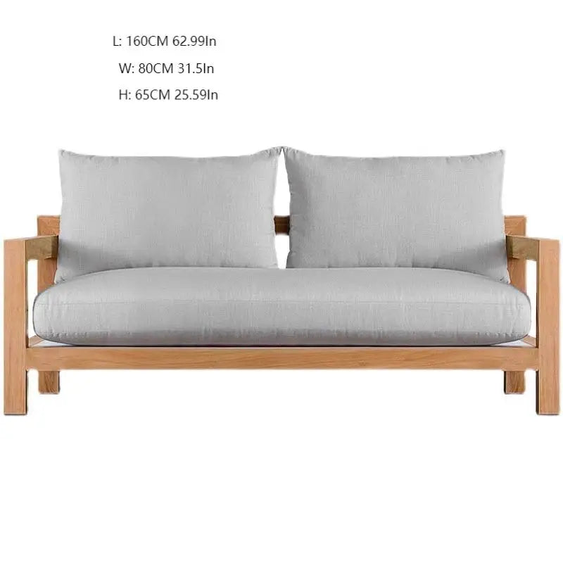 Hotselling All Weather Patio Garden Furniture Hotel Pool Sofa Set Outdoor teak Wood Sofa