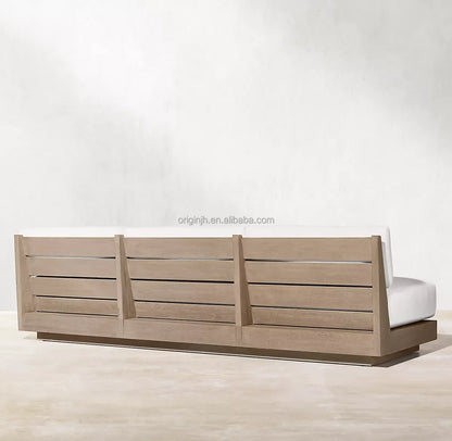 Minimalism Outdoor Garden Sofa Set Popular and Luxury Teak Patio Furniture